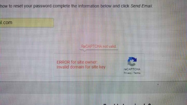 Broken reCaptcha